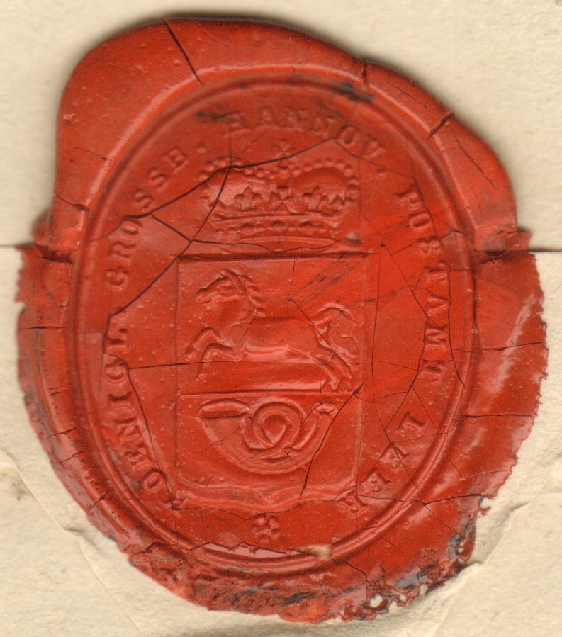 Leer Postsiegel 1822